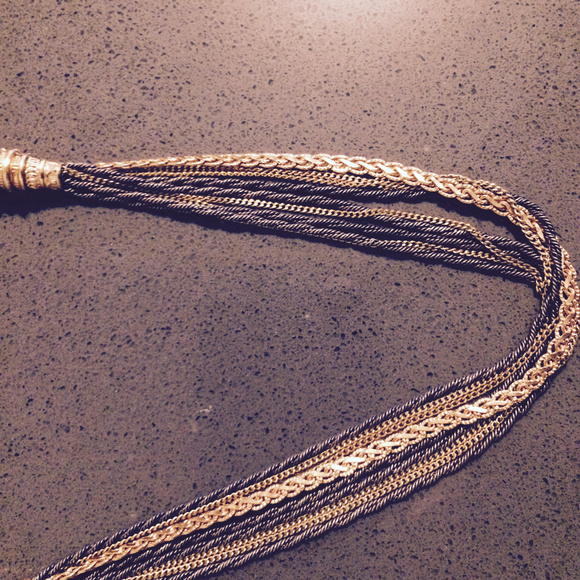 Satellite Paris 14" Necklace: Gold, Silver, Gunmet - Picture 3 of 5